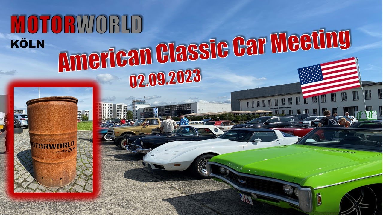 MOTORWORLD in KÖLN: US Cars OLDTIMER Treffen - AMERICAN Classic Car Meeting am 02.09.2023 - in 4K !!