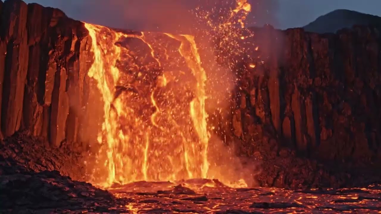 Earth’s Burning Heart Meets the Deep Blue — A Battle of Heat, Steam, and Survival