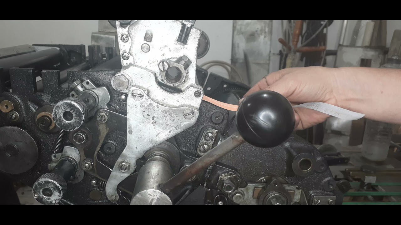 Como regular o moleton grosso na multilith 1250