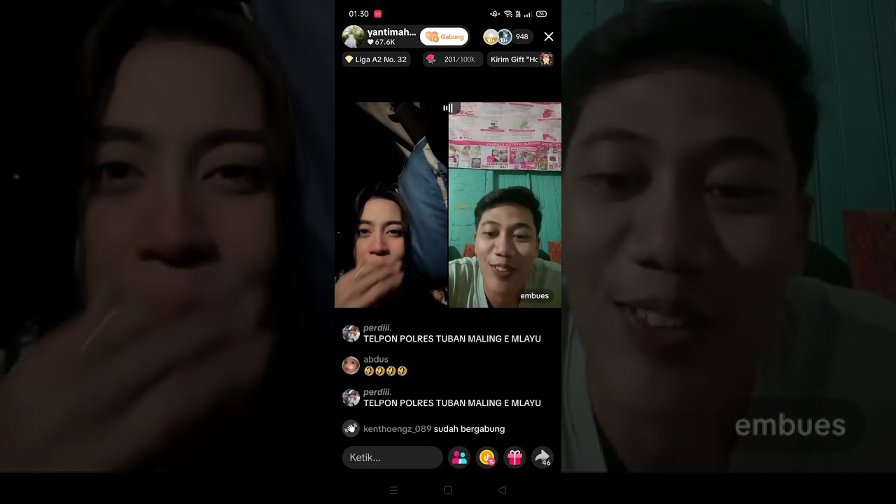 live Seru Tengah Malam Mas Wafa Dapat Paus Sama Mbak Yanti 