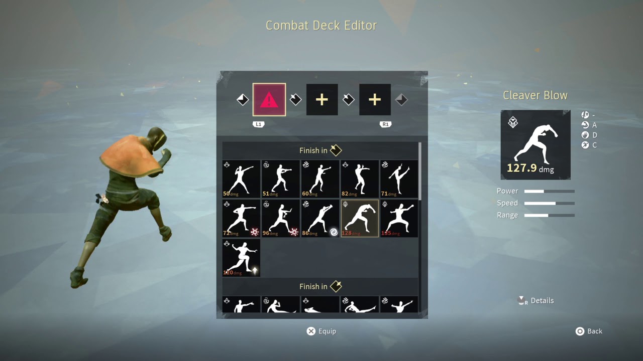 ABSOLVER Barehanded Move List (Top Right & Left Stances)