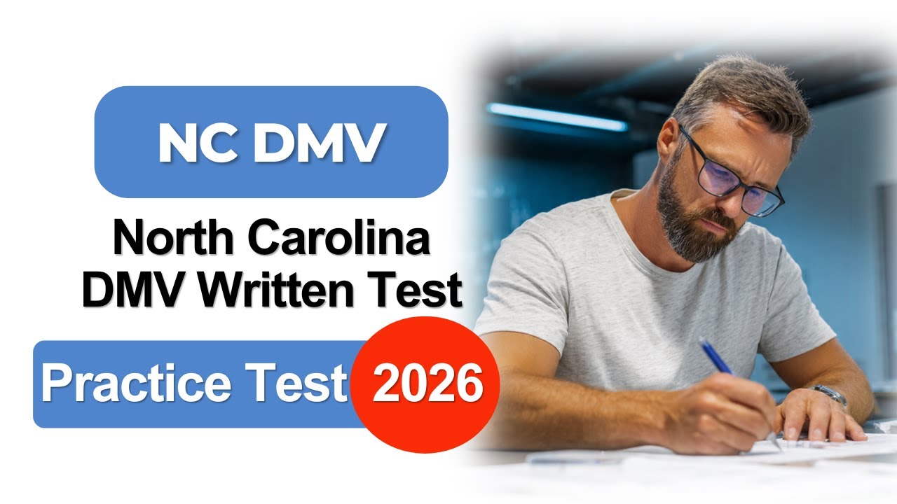 НОВЫЙ письменный тест DMV Северной Каролины 2026 года — 20 реальных вопросов и ответов