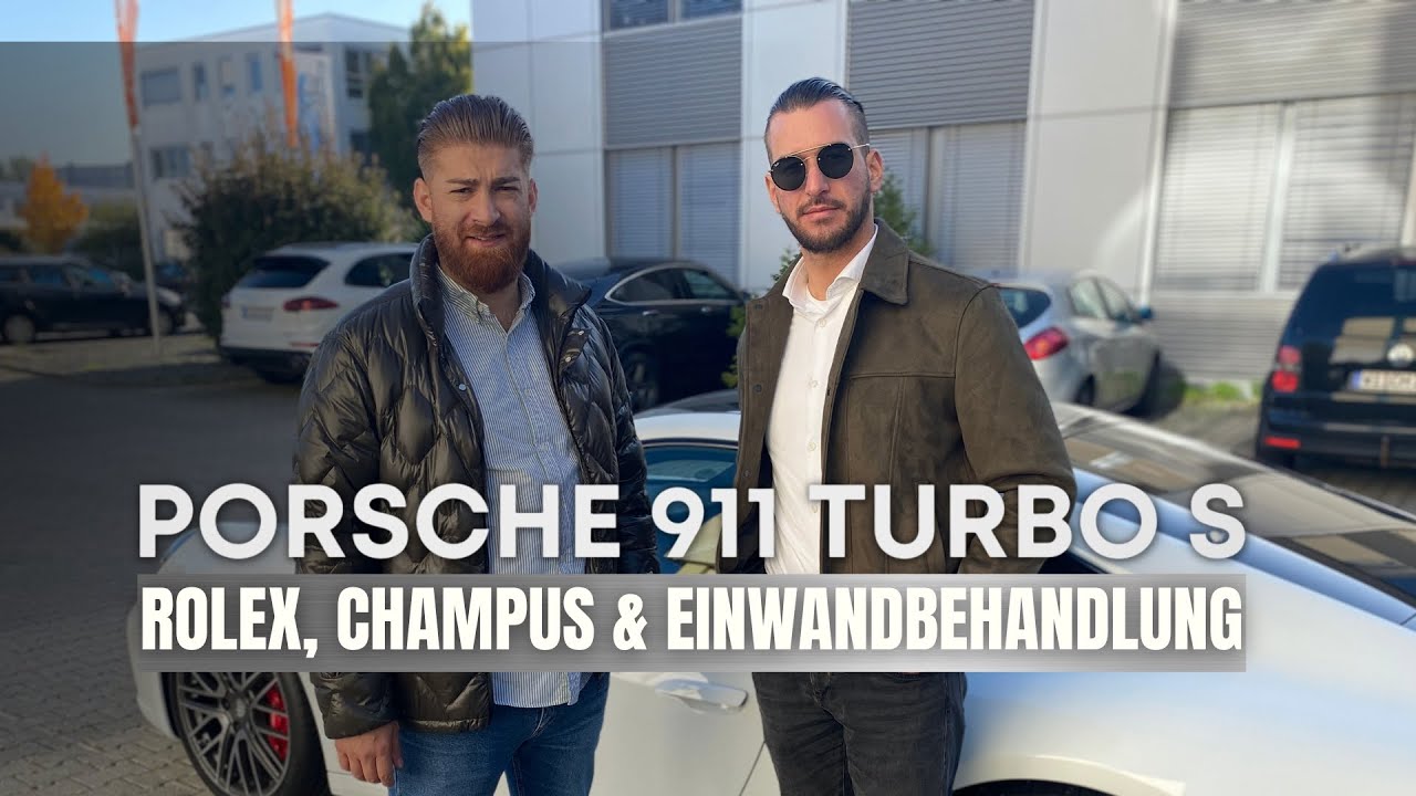 Porsche 911 Turbo S, Champagner, Rolex & Einwandbehandlung | VLOG