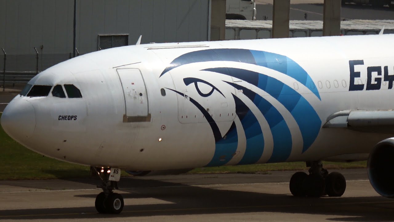 Airbus A300B4-622R(F) EgyptAir Cargo SU-GAS landing and take off at Köln-Bonn Airport CGN/EDDK