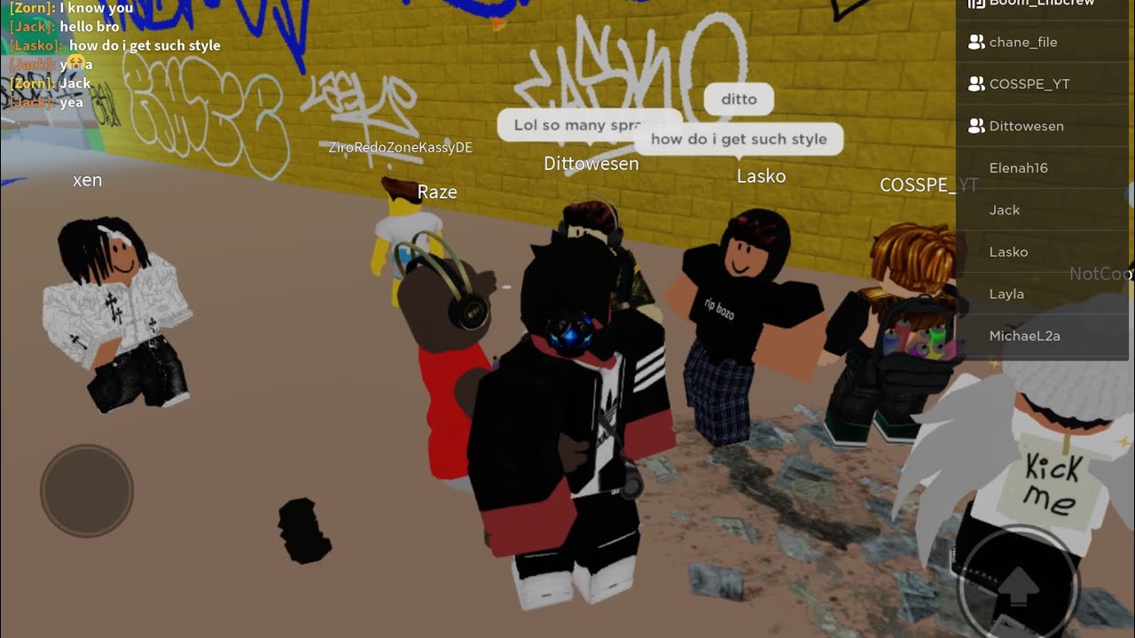 Roblox Graffiti Tagging Mission with the Gang 🤙🤙🤙🤙