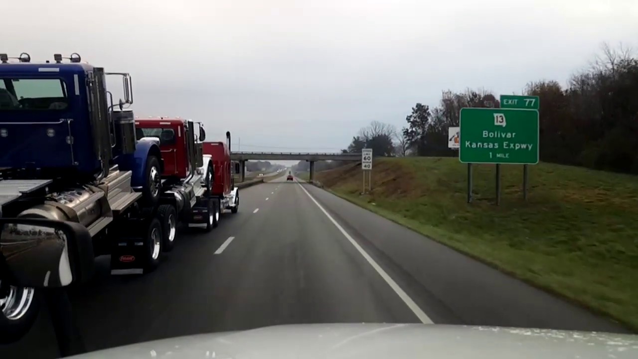 BigRigTravels LIVE! Springfield to Eldon, Missouri I-44, MO 5, US 54-Nov. 12, 2017