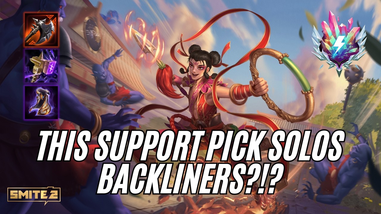 THIS SUPPORT PICK SOLOS BACKLINERS?!? - Ne Zha Support Deity Smite 2 Ranked Gameplay