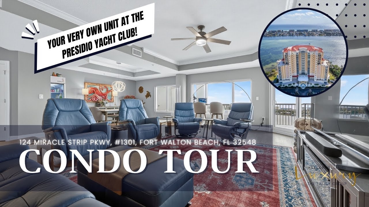 124 Miracle Strip | 3-Bedroom Unit at the Presidio Yacht Club in Fort Walton Beach! | Condo Tour