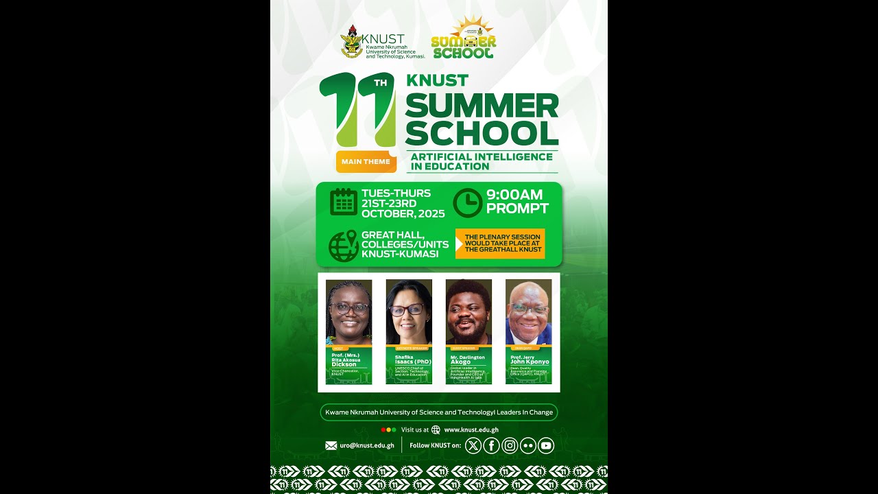 The 11th KNUST Summer School