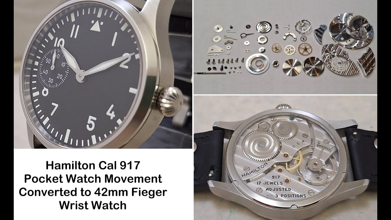 Making A Flieger Watch Using A Hamilton 917 Pocket Watch Movement