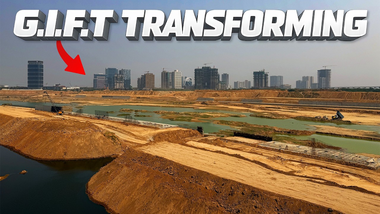 GIFT CITY Riverfront Is Rising Fast | On-Ground Progress Report