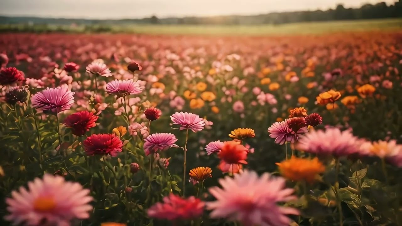 Golden Flower Fields 🌼 | Peaceful LoFi Beats for Relaxing & Daydreaming