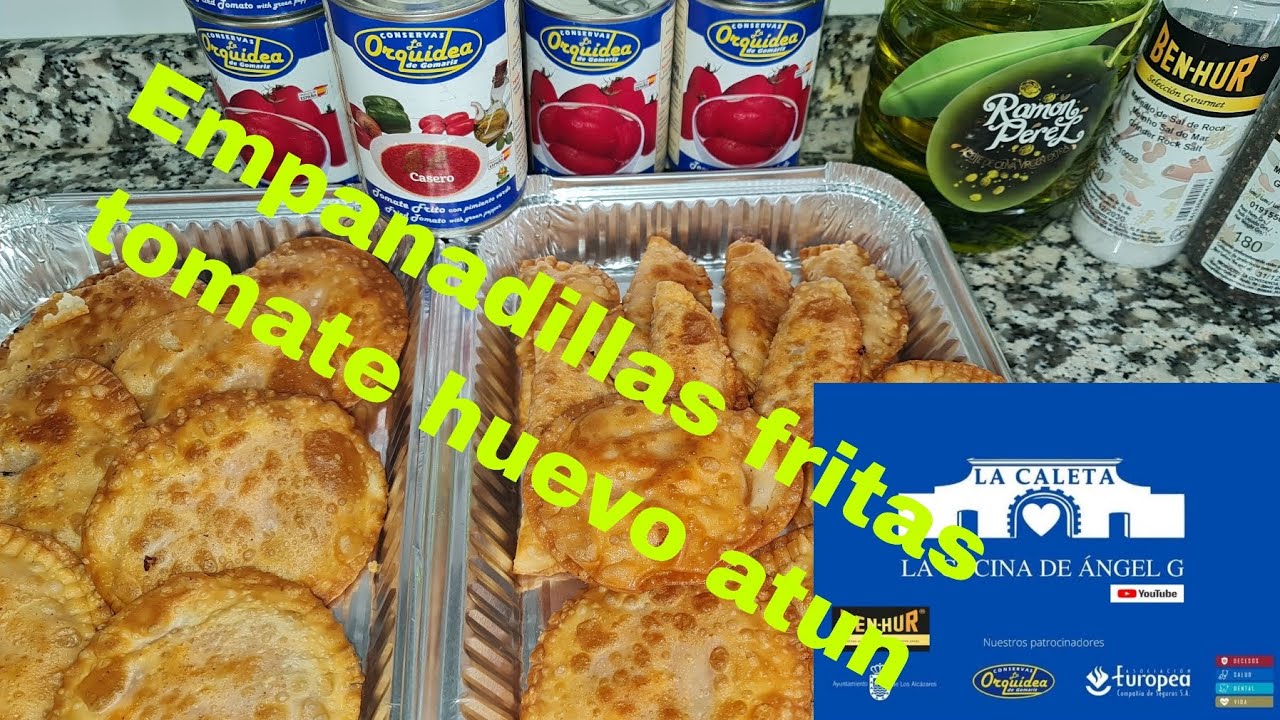 Empanadillas fritas atún tomate y huevo