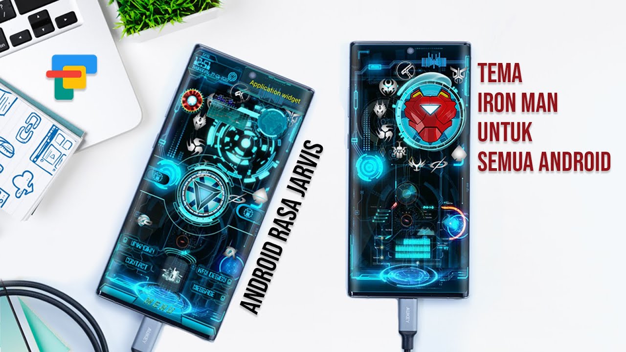 Android Rasa Jarvis🗿 Tema Iron Man Edisi Jarvis untuk Semua Android Setup Total Launcher