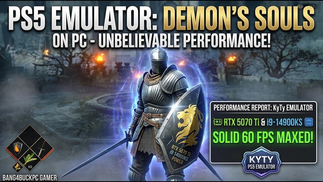 Demon's Souls Remake, производительность эмулятора PlayStation 5 KyTy | RTX 5070 Ti | i9 14900KS