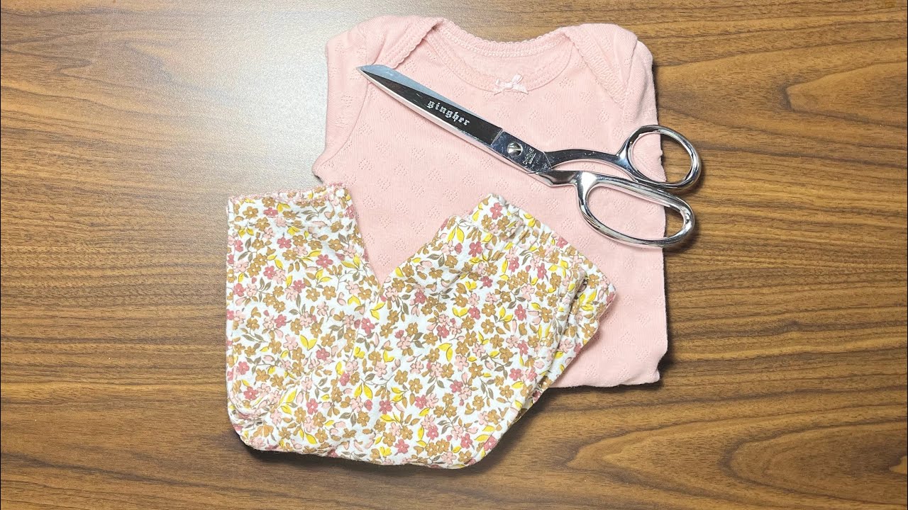 Preparing Baby Clothes for a Memory Quilt