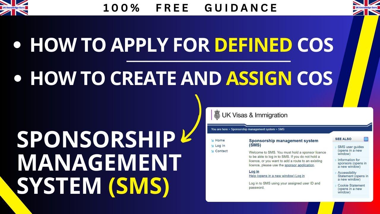 How to Apply for Defined CoS | How to Create and Assign Certificate of Sponsorship | SMS Part 10