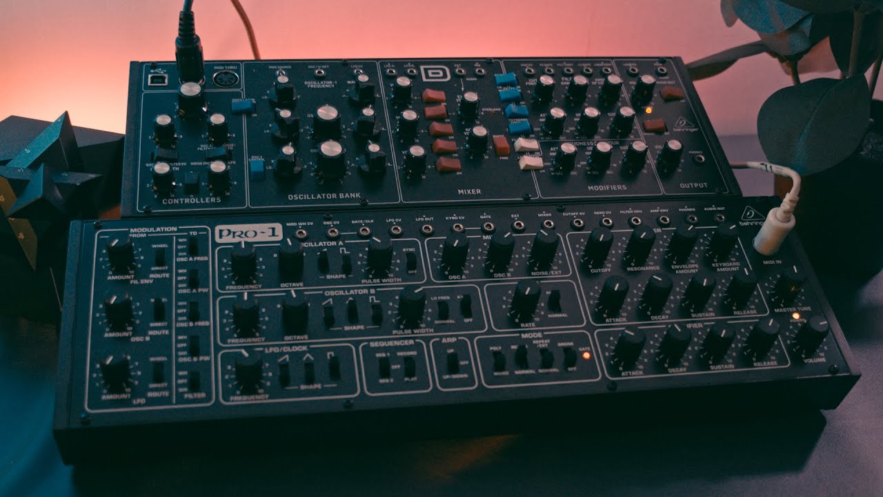 Behringer Pro 1 & Model D - Melodic Techno Performance