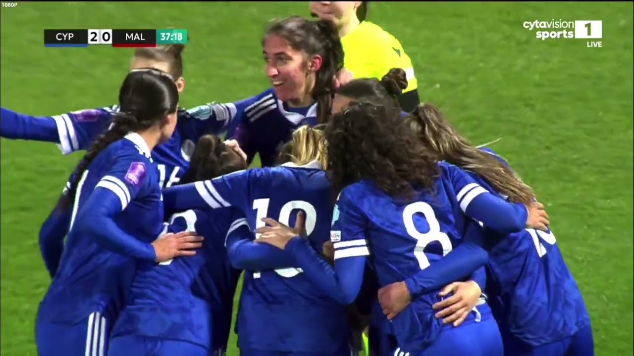 Κύπρος - Μάλτα 2-1 (Women's Nations League)
