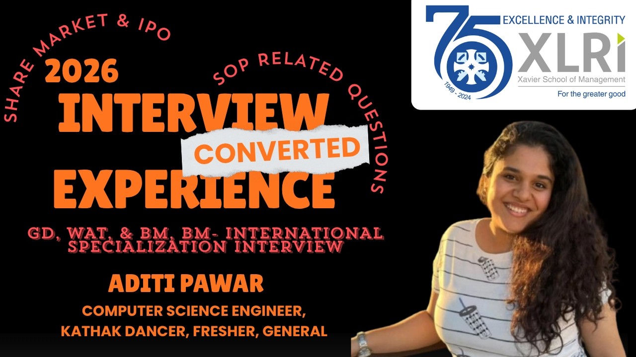 XLRI-BM INTERVIEW EXPERIENCE 2026| GEF| Fresher| 97.89 percentile| WAT| GDPI
