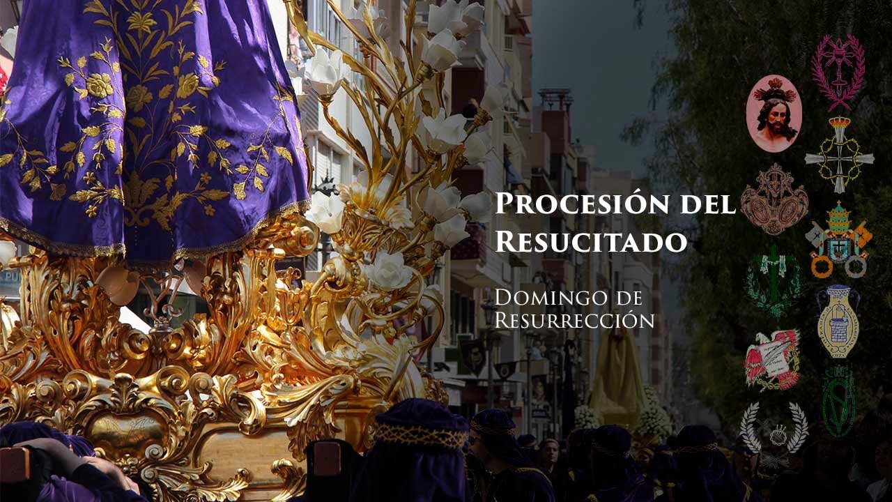 Cortesía y Procesión del Resucitado. Semana Santa de Cieza 2021.