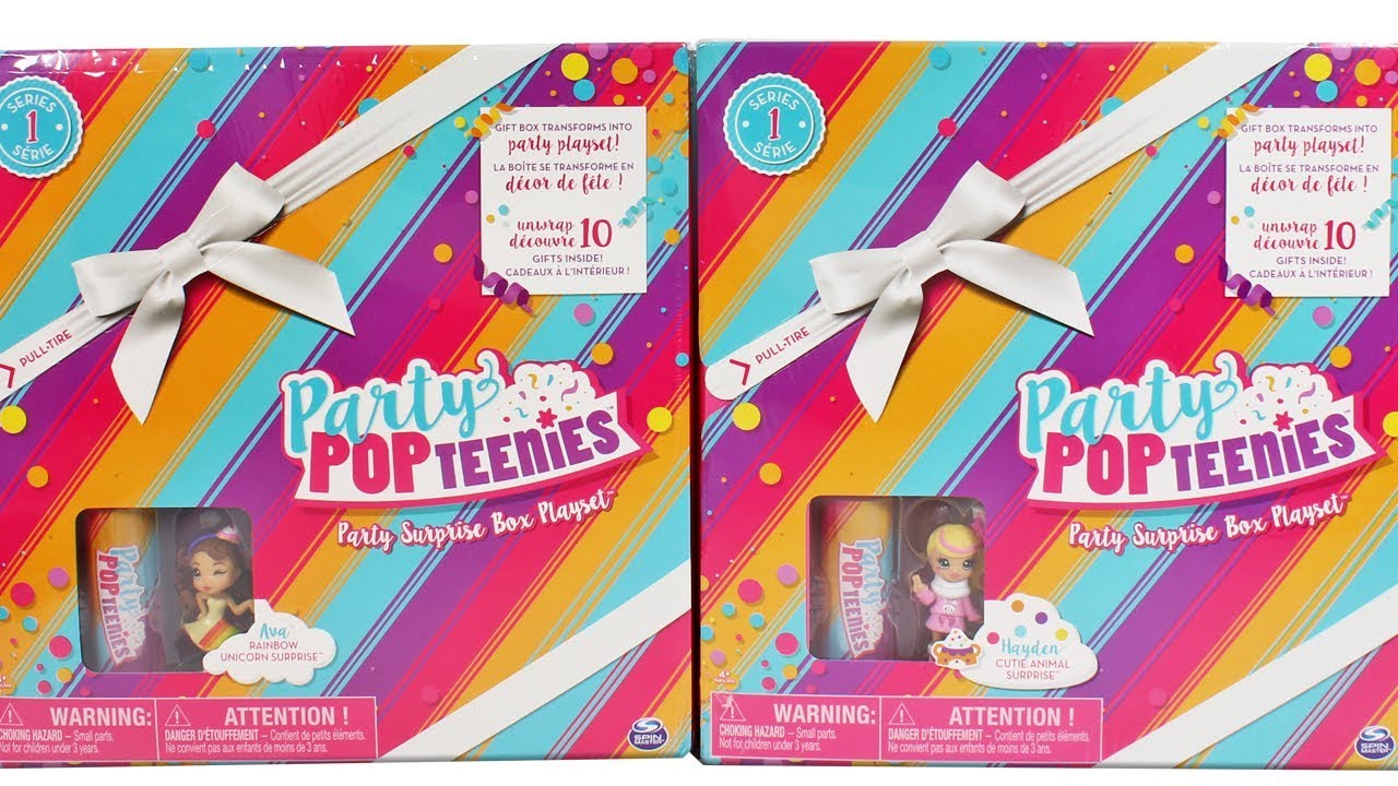 Распаковка и обзор игровых наборов Party Pop Teenies: &laquo;Милые животные&raquo; и &laquo;Радужный единорог&raquo;