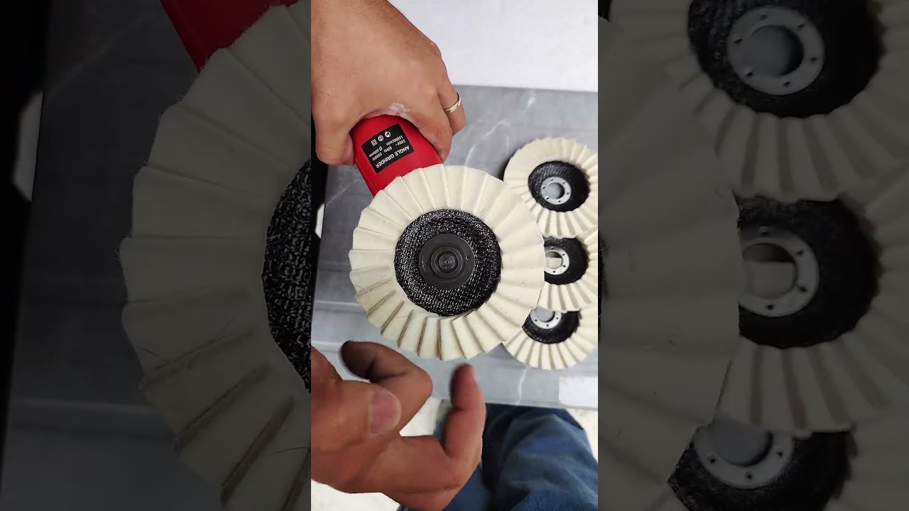 Wool polishing wheel for #wood #stone #metal #tile #glass #polish