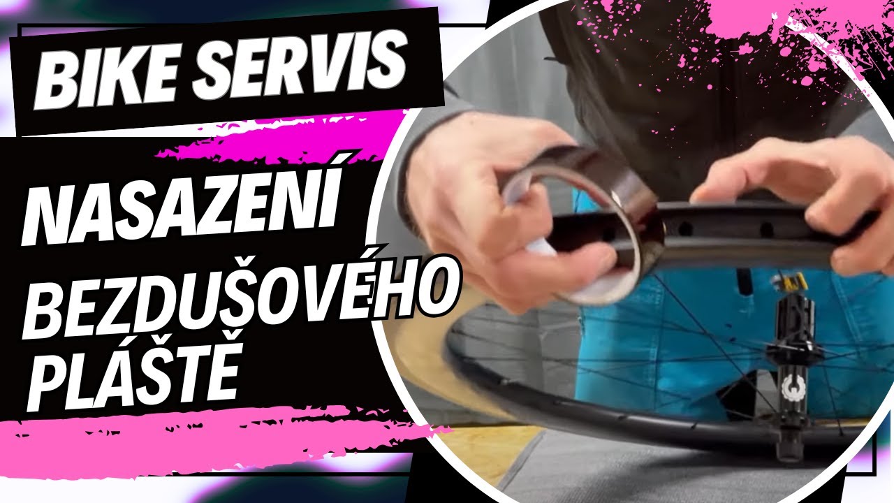 Bike servis manuál - Nasazení bezdušového pláště - silniční karbonové kolo