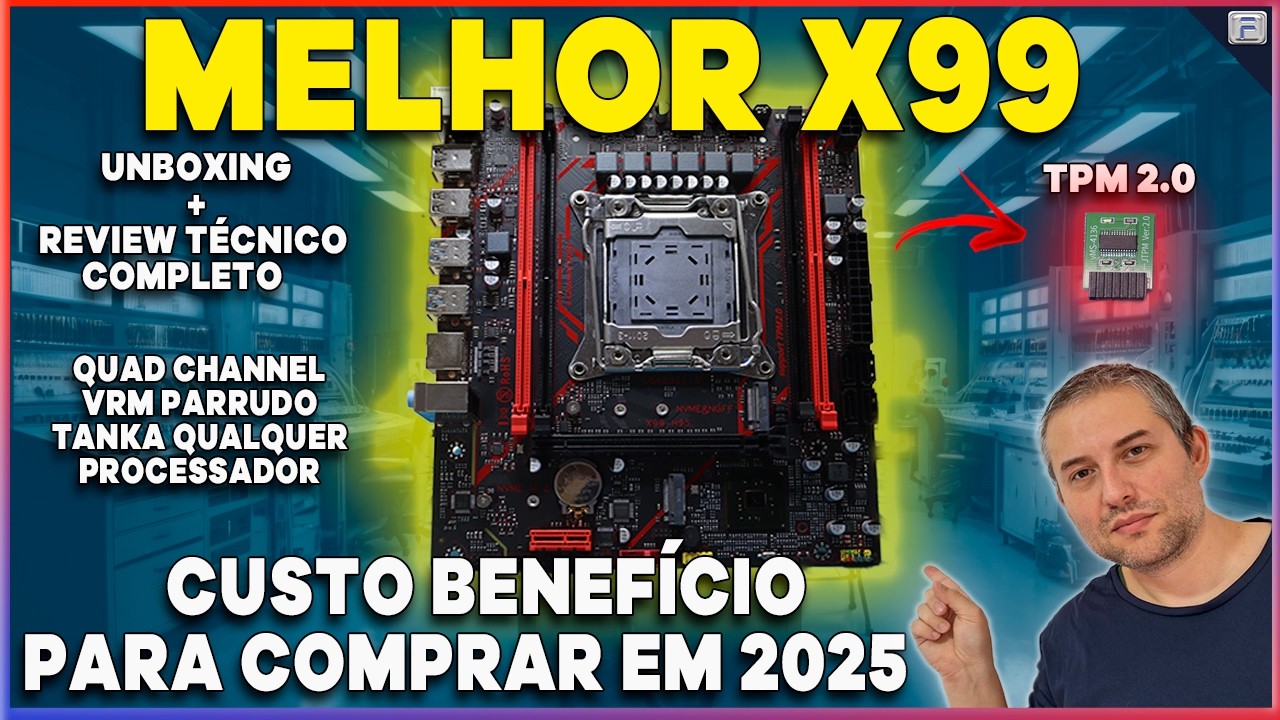 A MELHOR PLACA MÃE X99 CUSTO BENEFÍCIO PARA COMPRAR EM 2025 (Qiyida H9S Review Técnico)