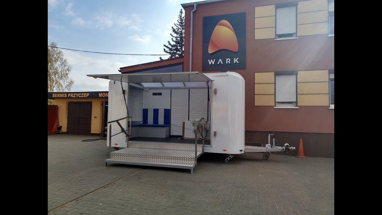Przyczepa WARK mobilny sklep /mobilne stoisko handlowe / mobilne stoisko targowe / Verkaufsanhänger
