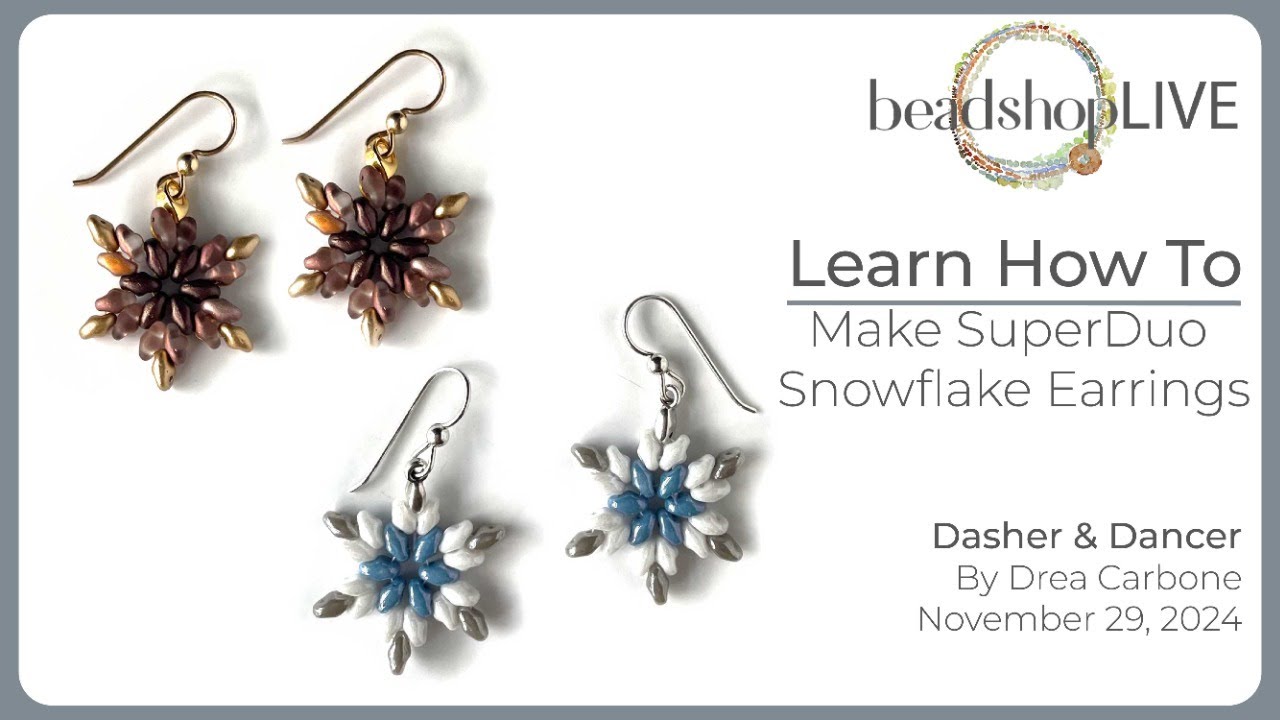 Free Tip Friday: Snowflake Earrings with Drea and Kate