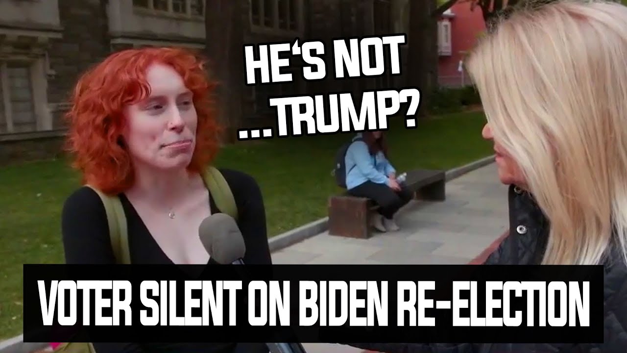 WATCH: Young Voter SILENT When Asked Reason To Vote Biden