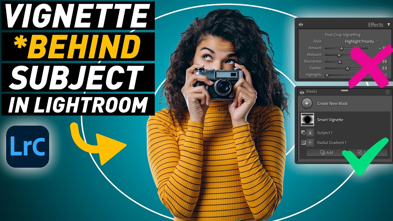 Add a vignette behind your subject in Lightroom | Lightroom Quick Tip
