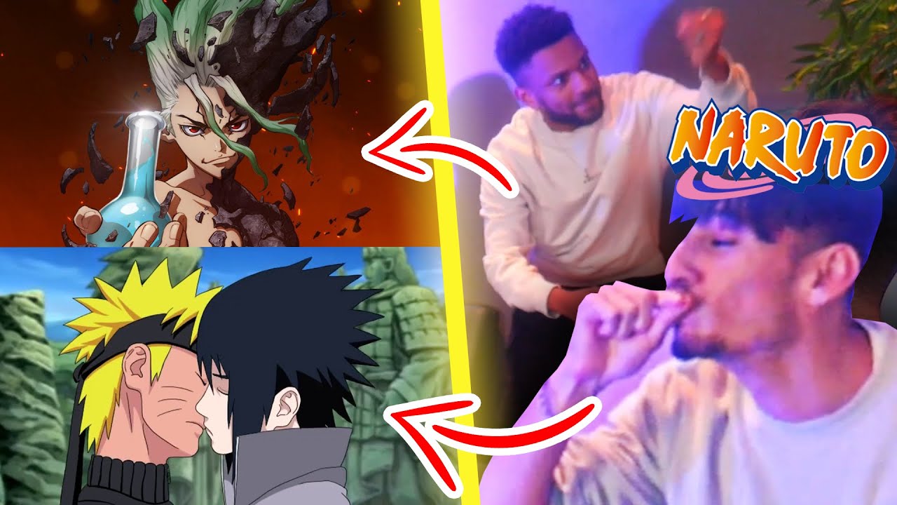 ON DOIT MIMER DES PERSONNAGES D'ANIMÉS 2 (Naruto embrasse Sasuke, Senku, Vegeta,...)