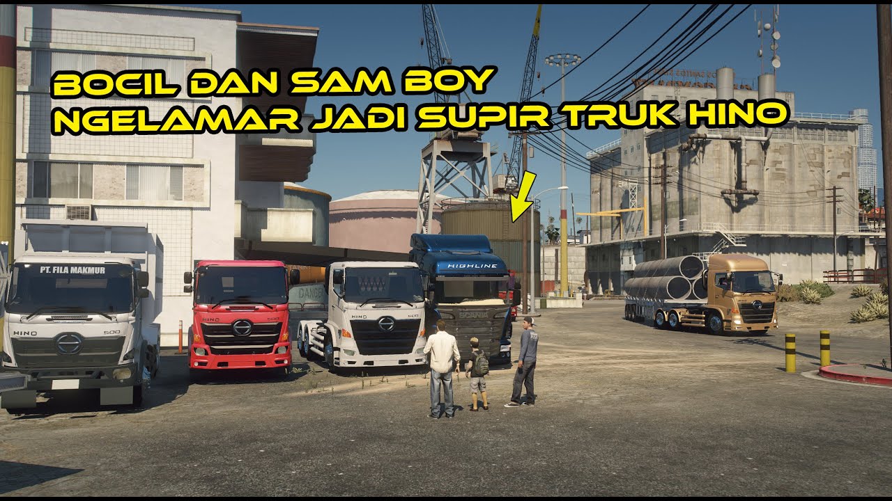 BOCIL DAN SAM BOY NGELAMAR JADI SUPIR TRUK HINO TRAILER
