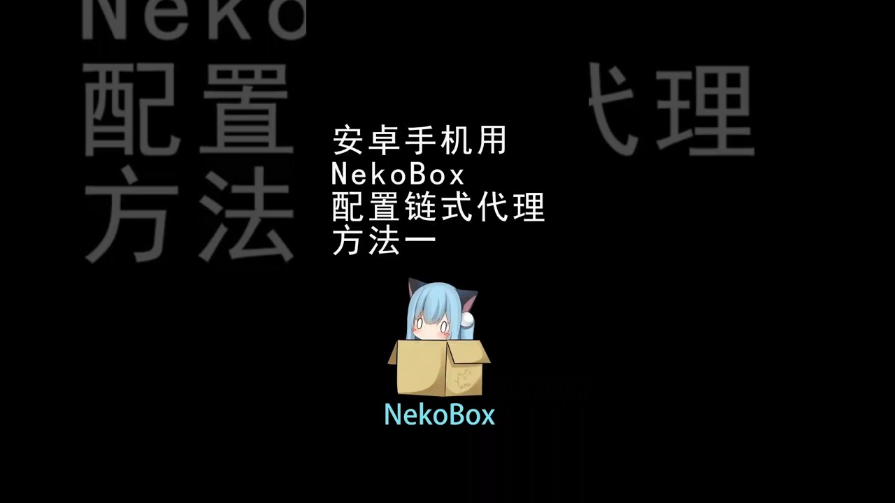 安卓手机用NekoBox设置链式代理的方法一|静态住宅ip只能在境外网络下使用怎么办？|Tiktok运营网络设置|NekoBox下载使用