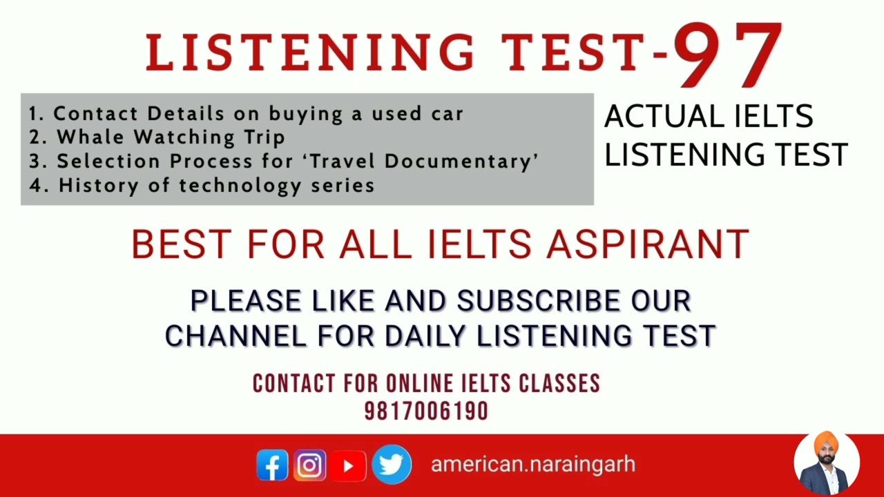 IETS LISTENING TEST-97