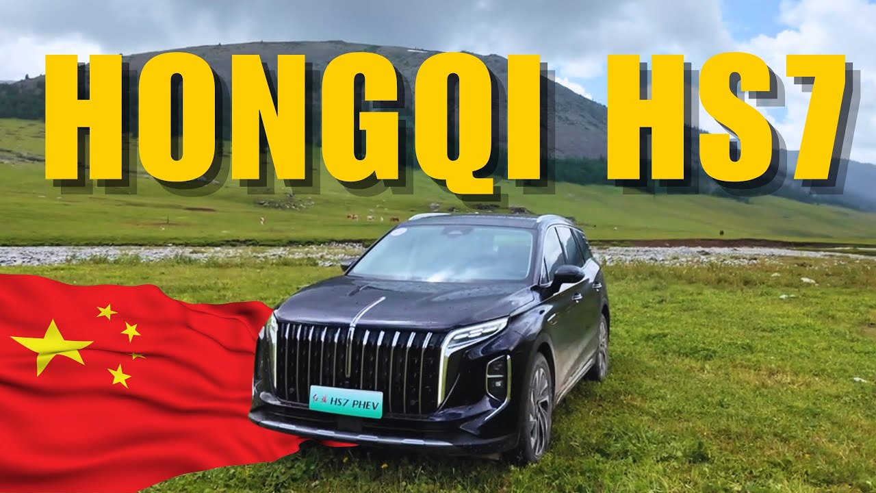 In-Depth review of the New Hongqi HS7 2024  in Xinjiang + Scenic Road Test Experience!