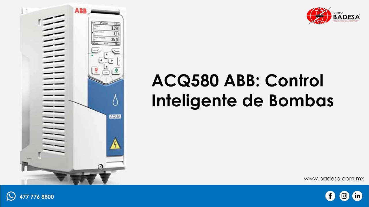Control Inteligente De Bombas ACQ580 ABB - Tutorial