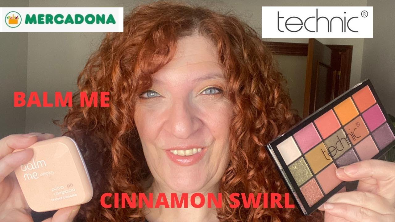 Probando Cinnamon Swirl de Technic y Balm me de Mercadona