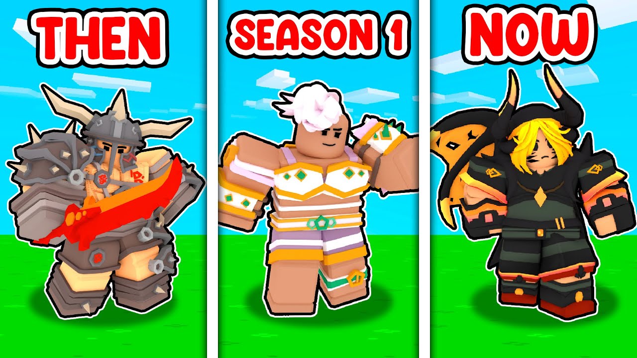 My Roblox Bedwars KITS Evolution..