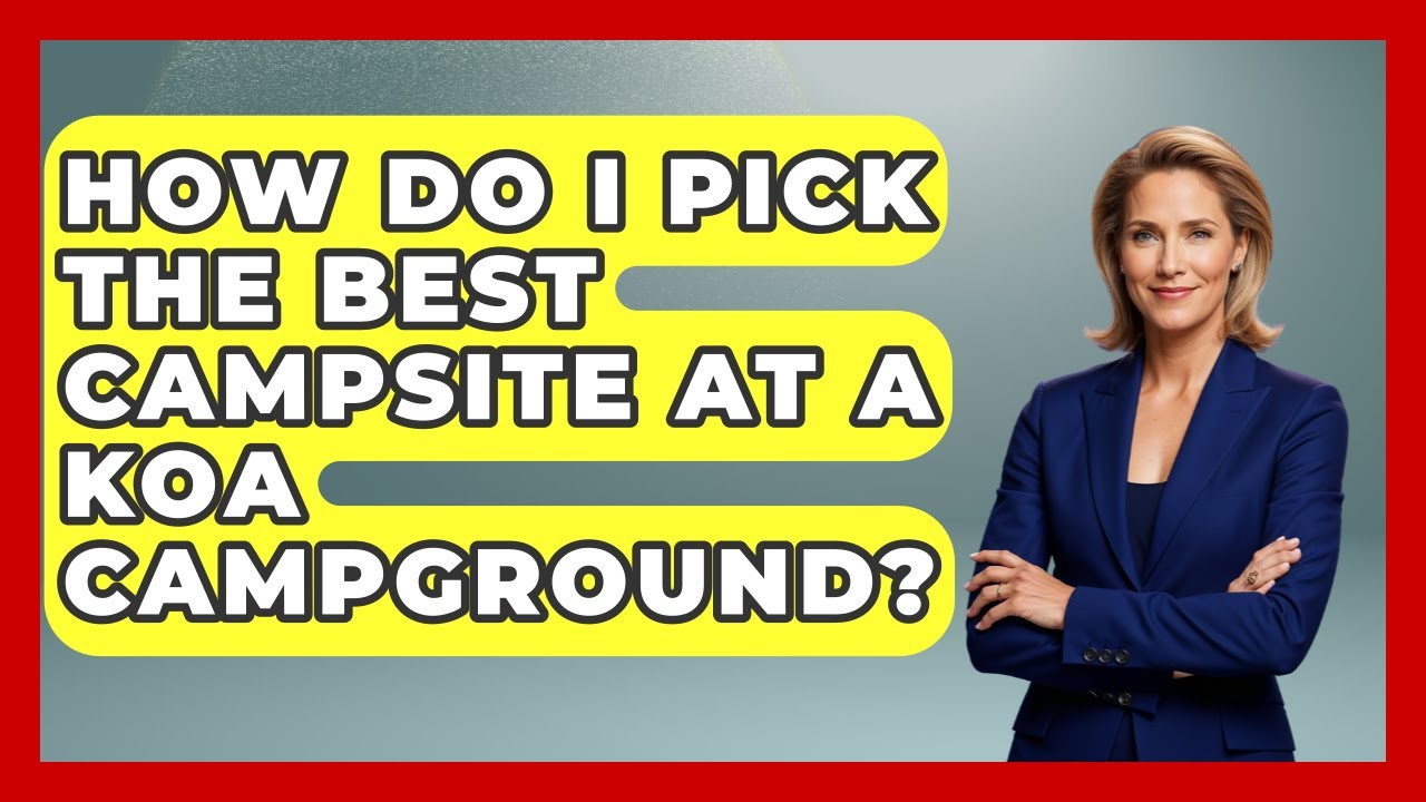 How Do I Pick The Best Campsite At A KOA Campground? - Exploring Campgrounds