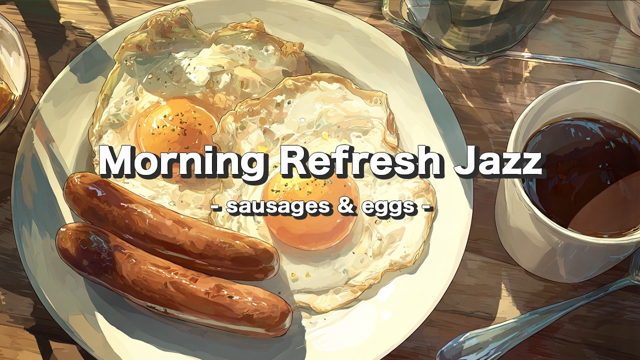Morning Refresh Jazz  -sausage & eggs - / リフレッシュジャズ / 朝に聴くLo-Fi / 作業用BGM / 高音質 / BPM90 / Slowly.