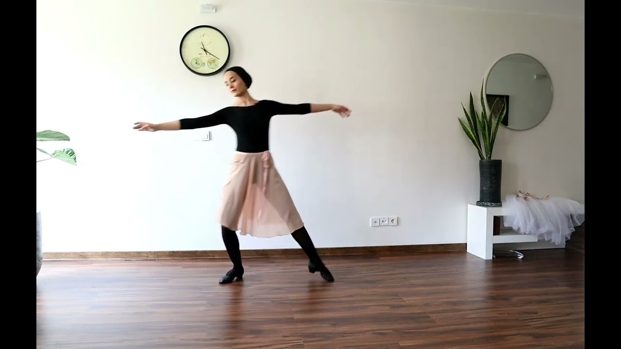 آموزش یه رقص ساده باله first combination