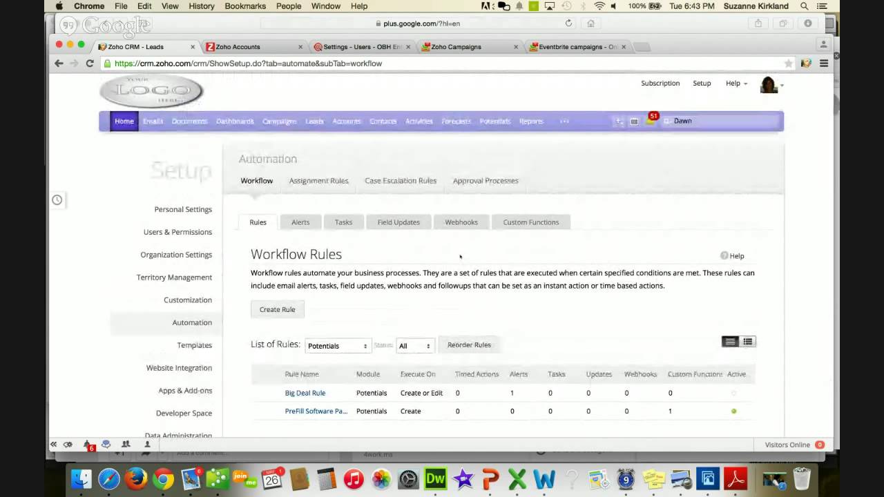 ZOHO CRM Tips and Tricks - May 2015