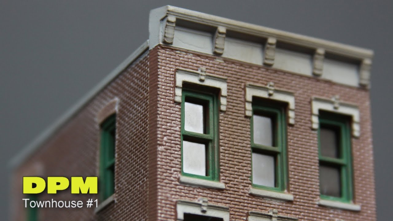 Model Railroad Layout Building DPM Townhouse #1 How To