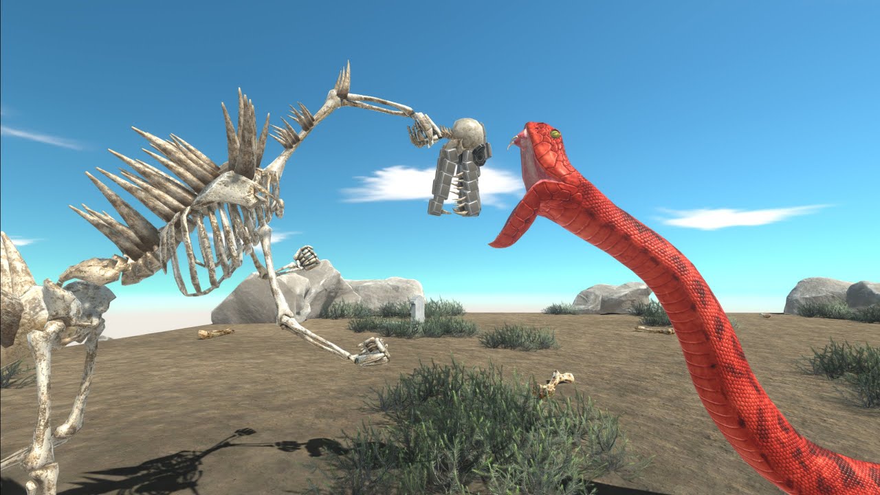 Skeleton Godzilla - Animal Revolt Battle Simulator