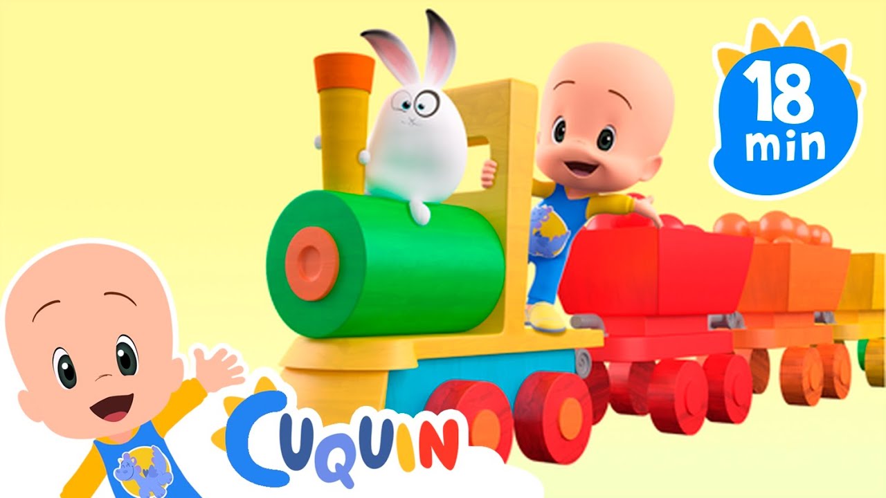 Colorful Train | Cleo & Cuquin Educational Videos for Children