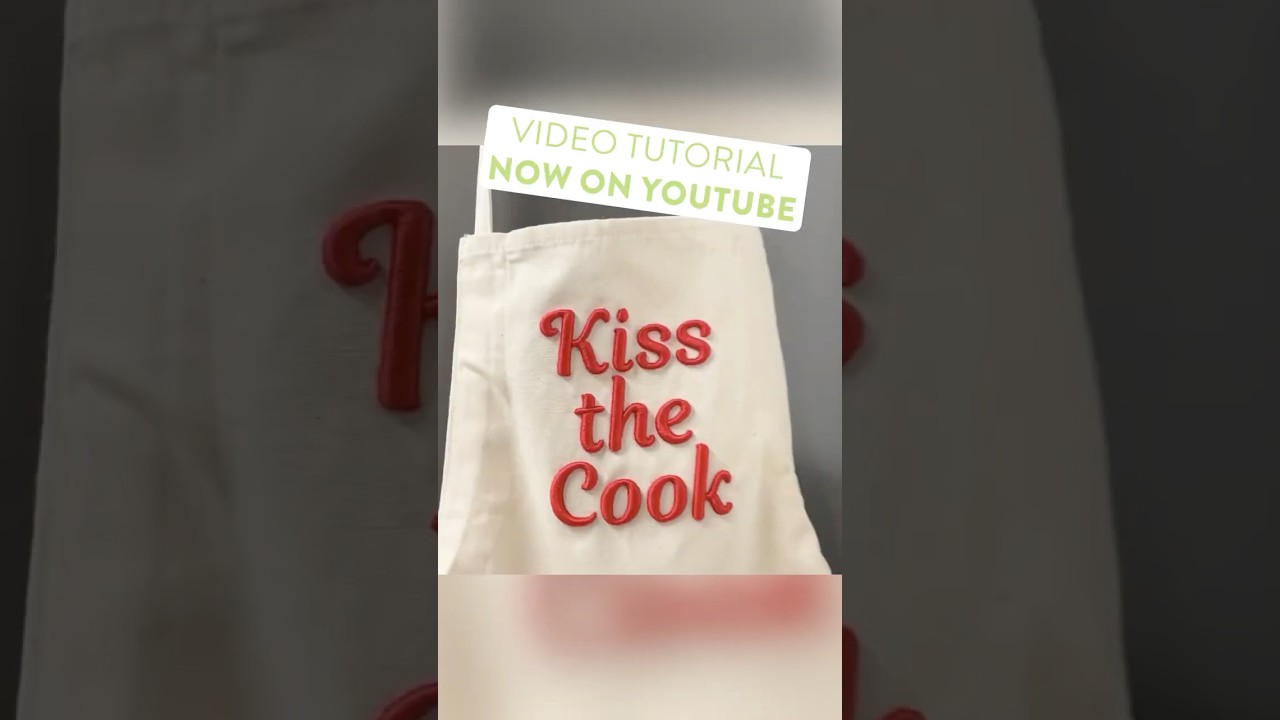 VIDEO TUTORIAL: How to Use Puffy Foam Fonts #RelatedVideo #NewTutorial #PuffyFoamEmbroidery