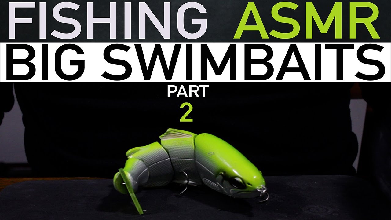 Fishing ASMR Big Swimbaits Part 2 (Whisper/Gum Chewing)
